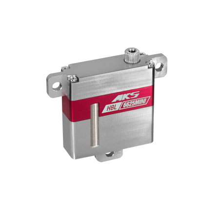 MKS HBL6625 Mini Titanium Gear Glider Wing High Voltage Servo Motor, Brushless, 6.0V–8.4V, 6.0 kg-cm