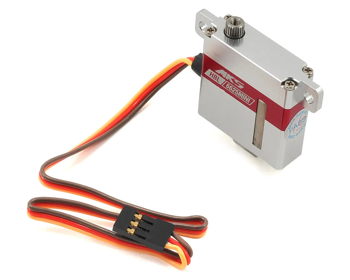 MKS HBL6625 Mini Titanium Gear Glider Wing High Voltage Servo Motor, Brushless, 6.0V–8.4V, 6.0 kg-cm