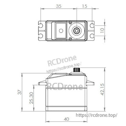 MKS HV1220 titanium gear high torque digital servo motor