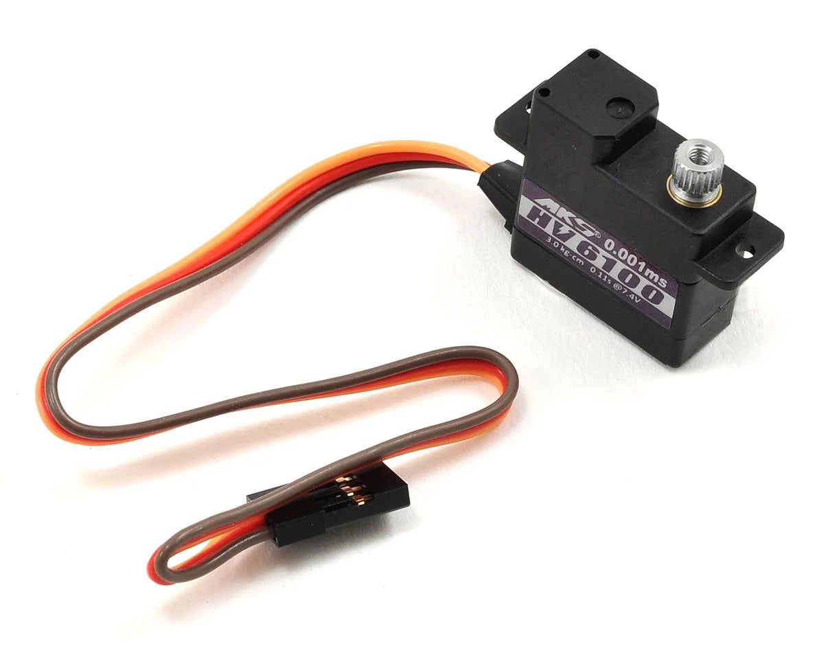 MKS HV6100 High Voltage Metal Gear Mini Glider Wing Servo Motor 6.0–8.4V Coreless 3.4kg-cm
