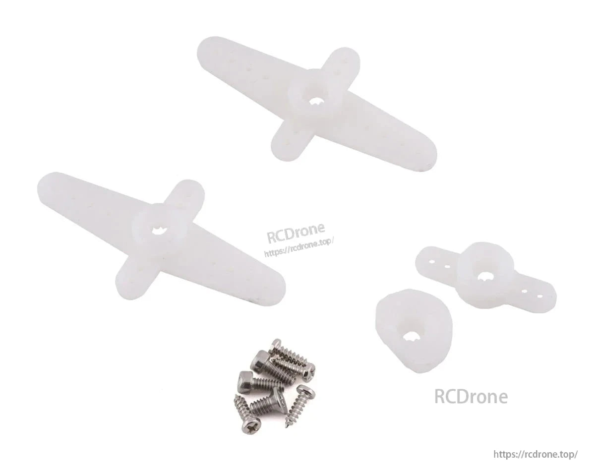 MKS HV6120 Brushless Metal Gear Digital Wing Servo, White servo accessories for MKS HV6120, compatible with F5J/F3J/F3K models—high torque, fast, lightweight.