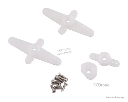 MKS HV6120 Brushless Metal Gear Digital Wing Servo, White servo accessories for MKS HV6120, compatible with F5J/F3J/F3K models—high torque, fast, lightweight.