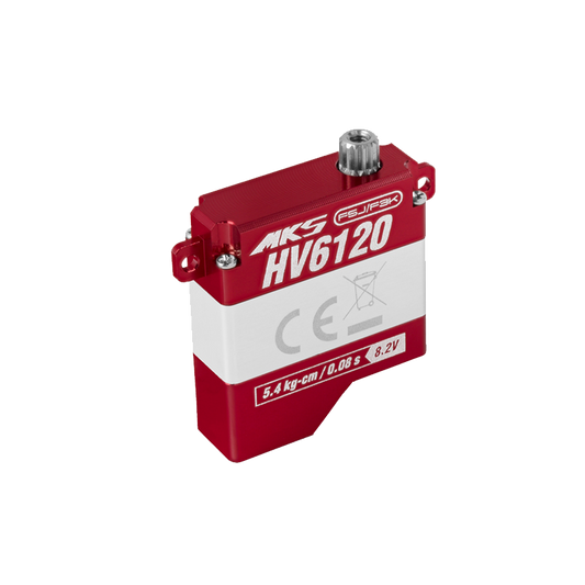MKS HV6120 Brushless Metal Gear Digital Wing Servo — 5.0 kg-cm (7.4V), 0.089 s, 11 g, 3.5–8.4V for F5J/F3J/F3K