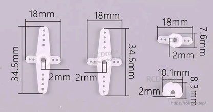 MKS HV6120 Brushless Metal Gear Digital Wing Servo — 5.0 kg-cm (7.4V), 0.089 s, 11 g, 3.5–8.4V for F5J/F3J/F3K