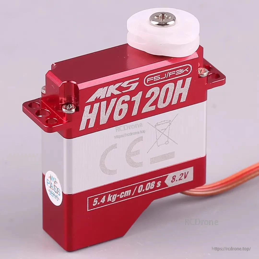 MKS HV6120H Digital Wing Servo Coreless Metal Gear High Voltage RC Glider Servo Motor