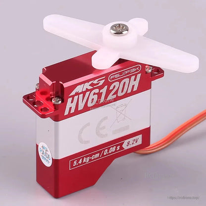 MKS HV6120H Digital Wing Servo Coreless Metal Gear High Voltage RC Glider Servo Motor