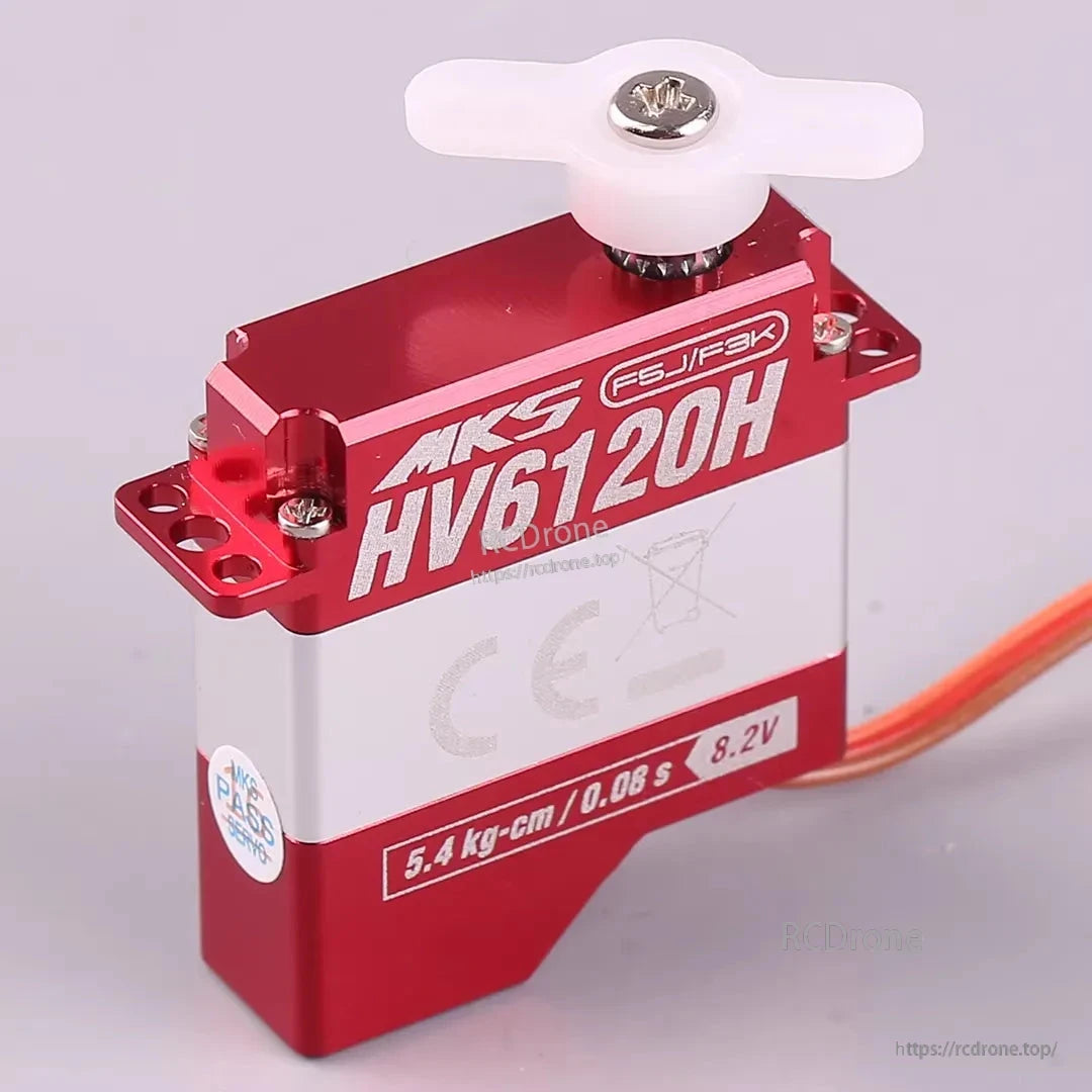 MKS HV6120H Digital Wing Servo Coreless Metal Gear High Voltage RC Glider Servo Motor