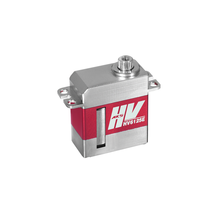 MKS HV6125E High Voltage Titanium Gear Glider Wing Servo Motor w/ CNC Aluminum Case 6.0–8.4V