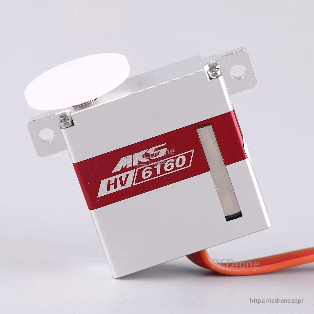 MKS HV6160 Servo, MKS HV6160 high-voltage digital servo offers 18.6kg-cm torque, 0.133s speed, metal gears, ideal for thin wings.