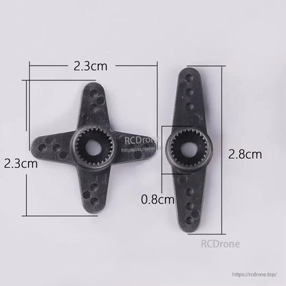 MKS HV69 Metal Gear Micro Digital Servo, Metal gear micro servo motor measures 2.3×2.8×0.8 cm, ideal for compact designs requiring precision.
