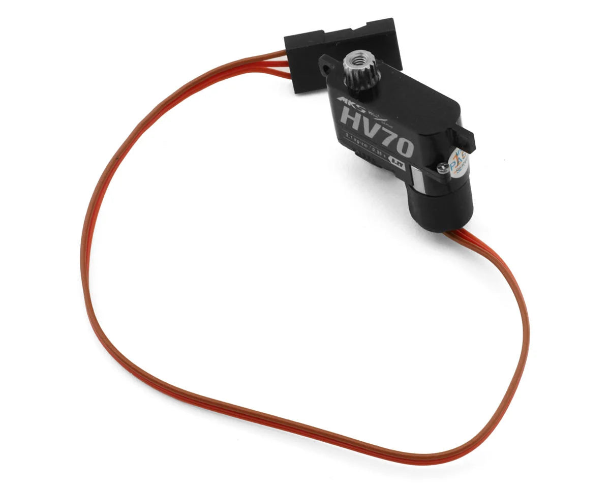 MKS HV70 Servos Motor High-Voltage Micro Servo - Metal Gears, 3.1 kg-cm (43.1 oz-in), 5.4 g, for light aircraft