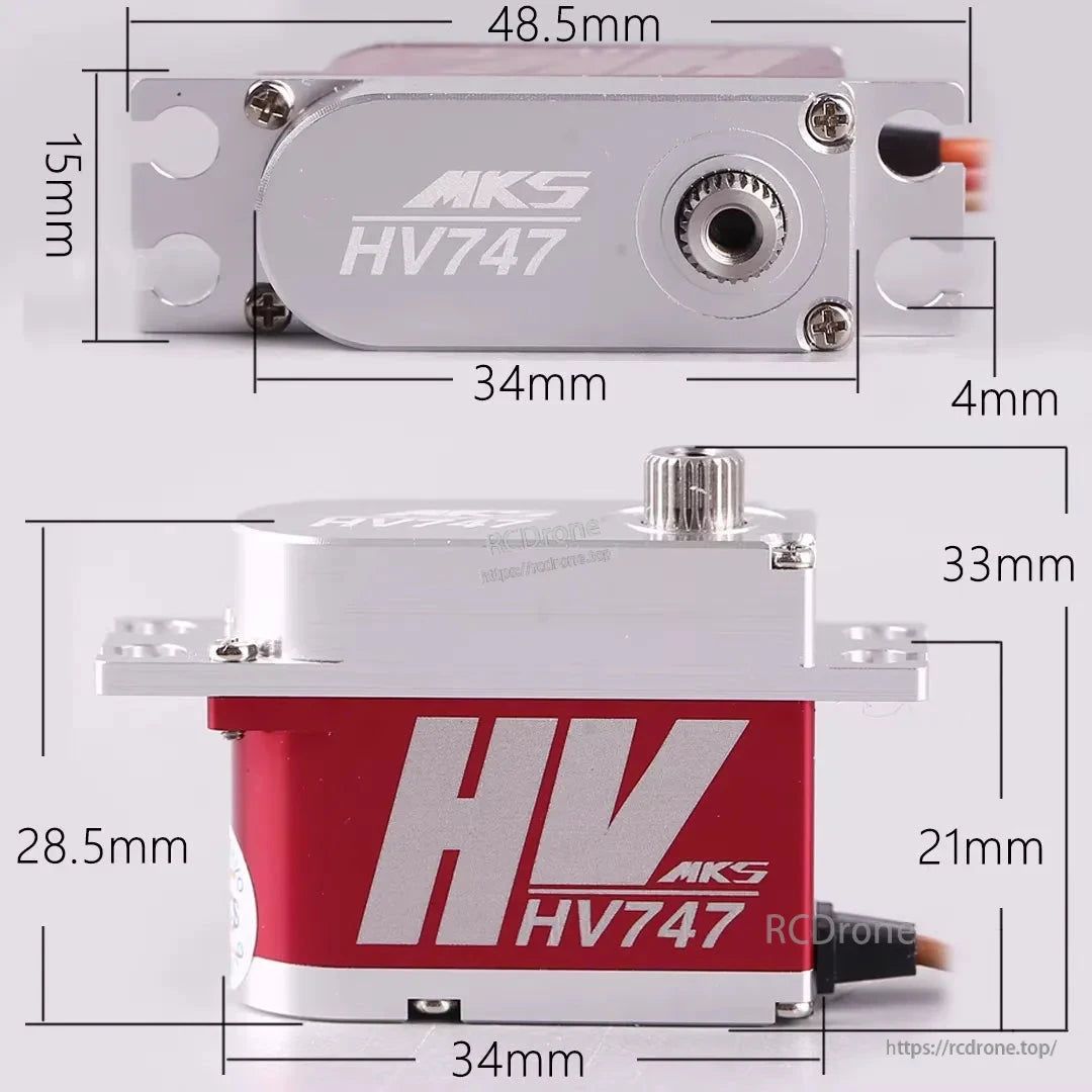 MKS HV747R サーボモーター フルアルミ 高電圧 コアレス メタルギア