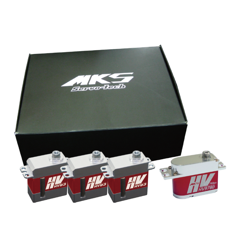 MKS HV93 x3 + HV9780 x1 Servo, MKS HV93 and HV9780 servo combo pack