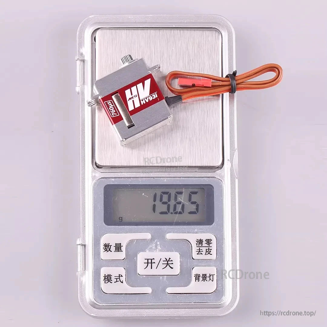 MKS HV93i HV Micro Tail Servo Motor for Gyro RC Helicopter, 6.0-8.4V, Coreless, Metal Gear