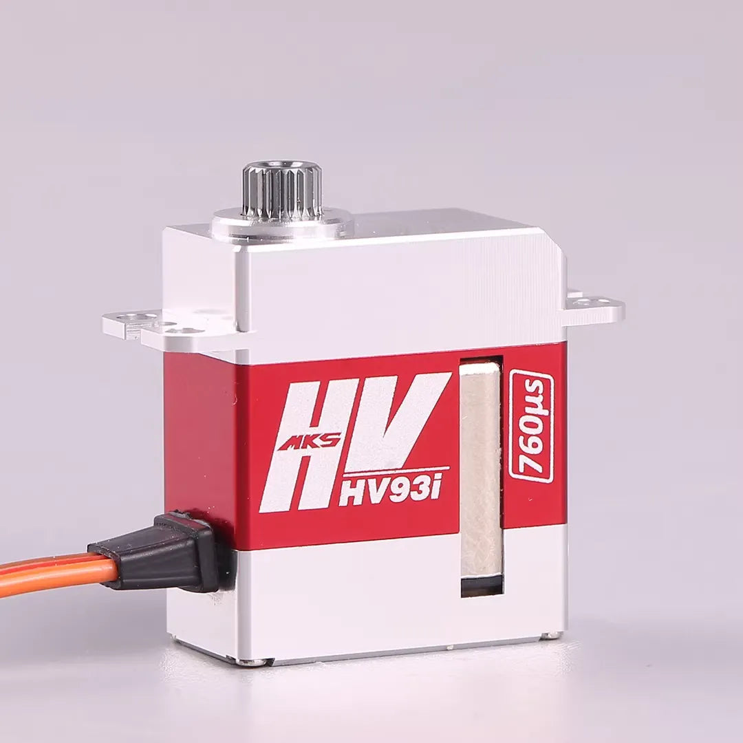 MKS HV93i HV Micro Tail Servo Motor for Gyro RC Helicopter, 6.0-8.4V, Coreless, Metal Gear