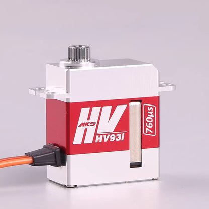 MKS HV93i HV Micro Tail Servo Motor for Gyro RC Helicopter, 6.0-8.4V, Coreless, Metal Gear