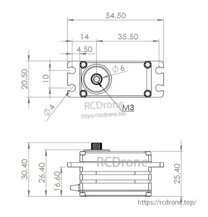 MKS X5 HBL550LX Brushless Low Profile Digital Servo Motor High Voltage
