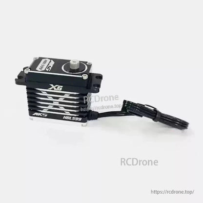 MKS Servo, MKS X6 HBL599 is a high-voltage, high-torque brushless servo motor with titanium gears.