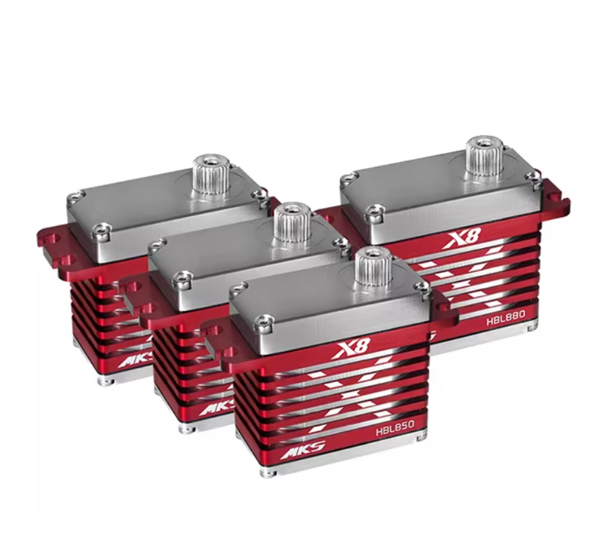 MKS X8 HBL850 x3 + HBL880 x1 Servo Motor Combo Pack, Brushless, Metal Gear, 6.0V-8.4V