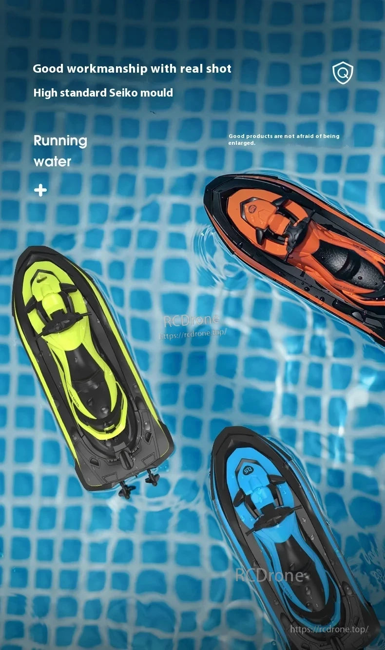 MN MODEL LM13-A Mini Jet Ski RC Boat, High-quality RC jet ski with Seiko mold, realistic design, water propulsion, and durable construction for lasting performance.