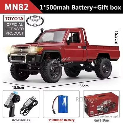 LC79 introduces MN82 series: 1/12 scale 2.4GHz RC trucks with 4-wheel drive, two-stage shifting, and proportional control.