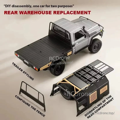 MN82/MN82 Pro/MN82S 1/12 scale 4WD RC truck with two-stage shifting and proportional control.