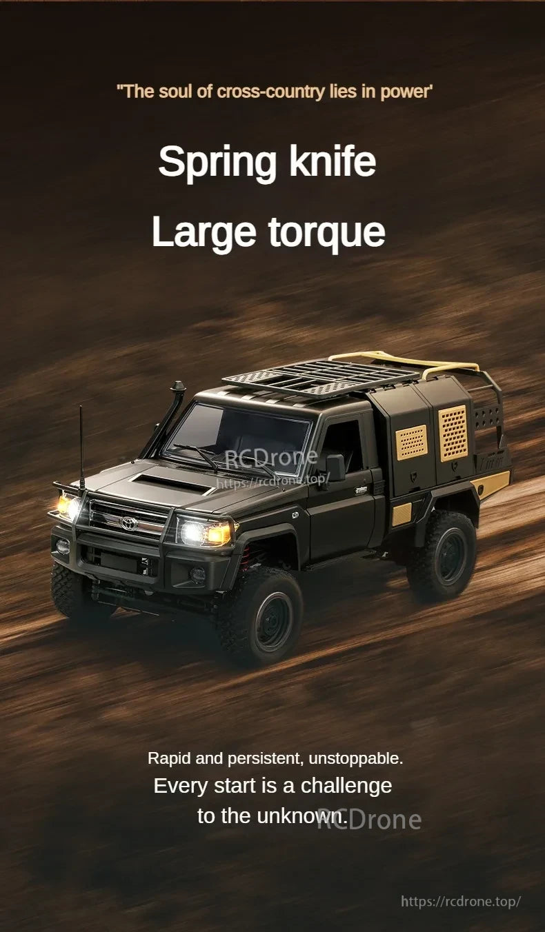 MN82 Pro RC Truck, Spring knife, large torque, rapid, persistent, unstoppable off-road RC truck