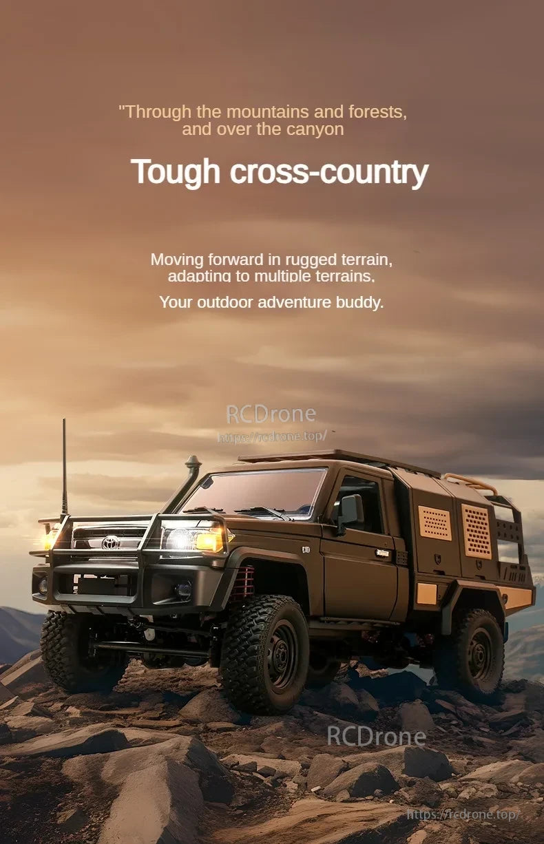 MN82 Pro RC Truck, Tough cross-country RC truck for rugged terrain adventures