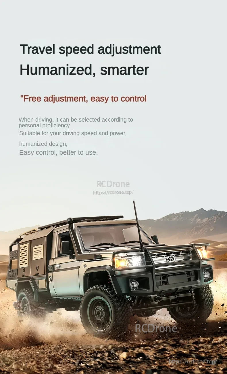 MN82 Pro RC Truck, Travel speed adjusted for personalized use.