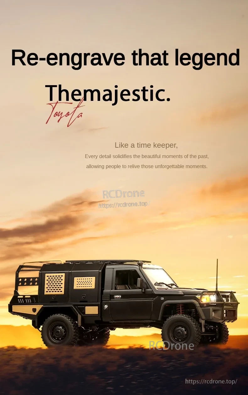 MN82 Pro RC Truck, Toyota: legendary, enduring—every detail captures timeless moments with majestic precision.