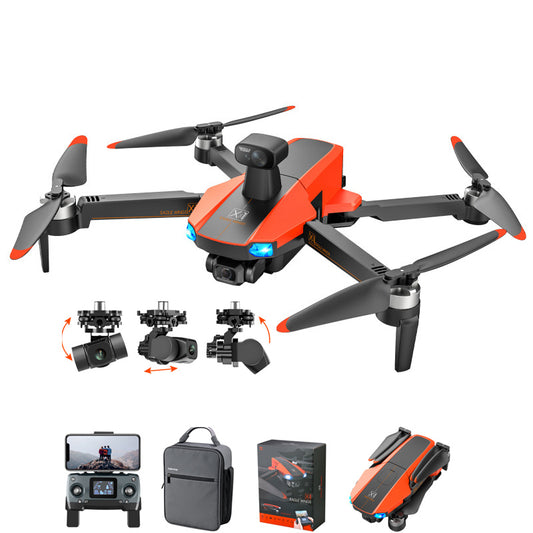 MS-712 Drone - GPS 5G 3-Axis Gimbal 8K HD UHD Camera Support TF Card Helicopter Brushless Motor FPV Quadcopter Aircraft Professional Camera Drone