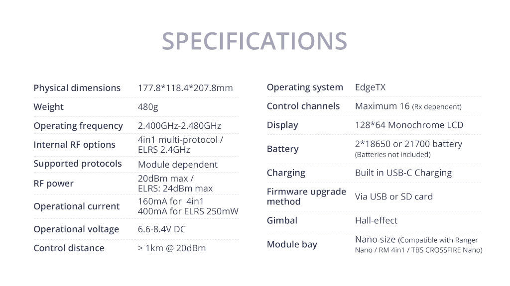 RadioMaster MT12 Surface Radio Controller, MT12 Surface Radio Controller