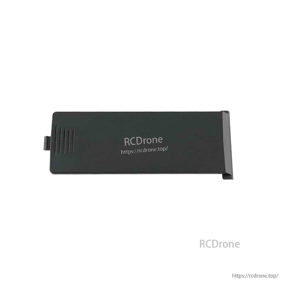 MT12 Surface Radio Battery Cover replacement panel with RCDRone logo, black plastic top view