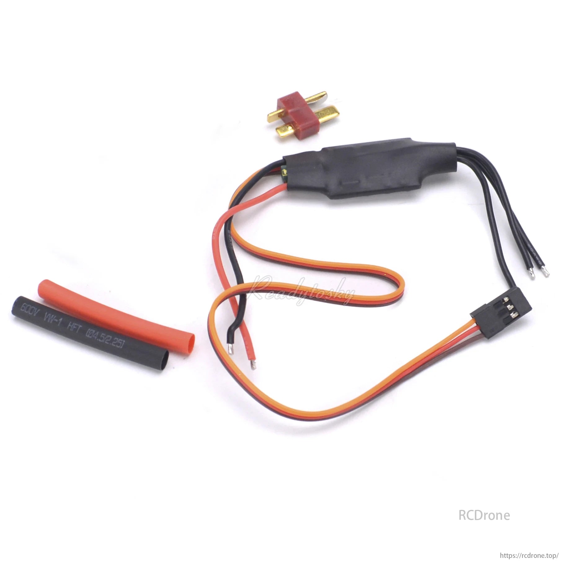 MT2204 Brushless ESC, The ESC is connected like a servo, but its input should not be connected to power supply.