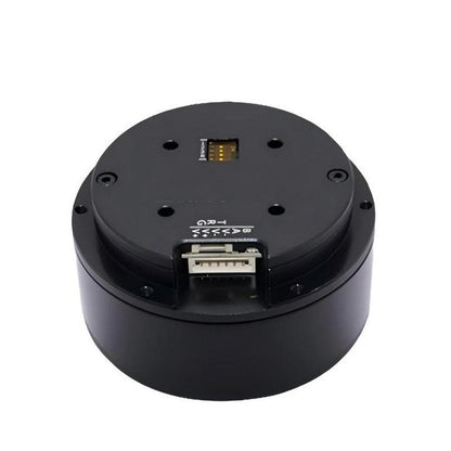 MUWEIDU K6030 24V brushless DC servo motor top view with RS485/CAN connector ports