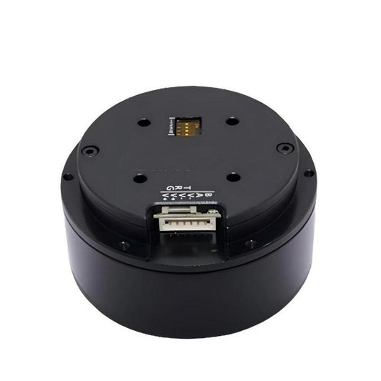 MUWEIDU K6030 24V brushless DC servo motor top view with RS485/CAN connector ports