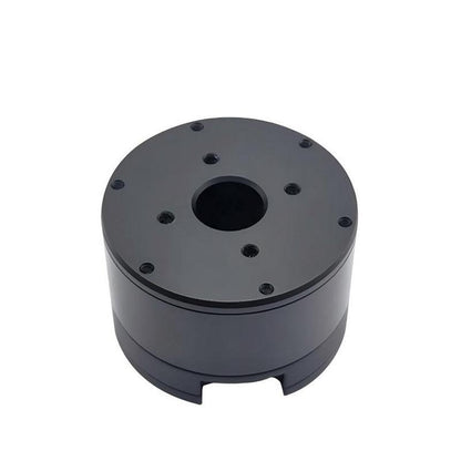 MUWEIDU K9030 24V brushless DC servo motor, top view showing center bore and mounting holes