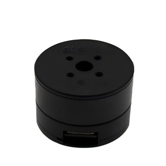 MUWEIDU L3025 mini servo motor, black round housing with top mounting holes and side connector slot