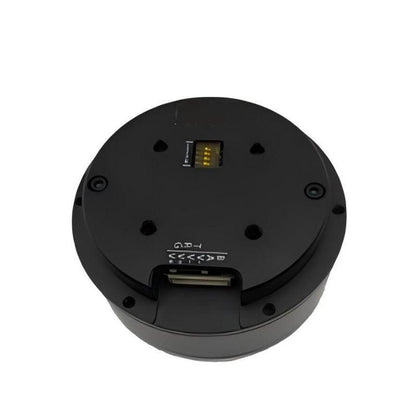 MUWEIDU L6030 brushless DC servo motor rear view showing RS485/CAN connector ports and mounting holes