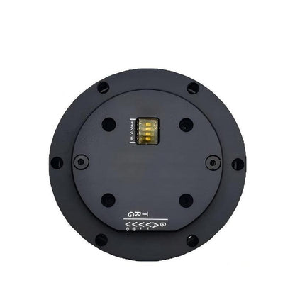 MUWEIDU T5001-10 TS compact servo geared motor rear faceplate with DIP switch port and mounting screws