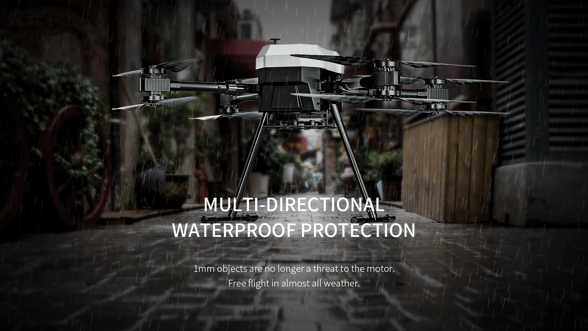 T-Motor T-Drone, S W MULTI-DIRECTIONAL WATERPROOF PROTECTION lmm