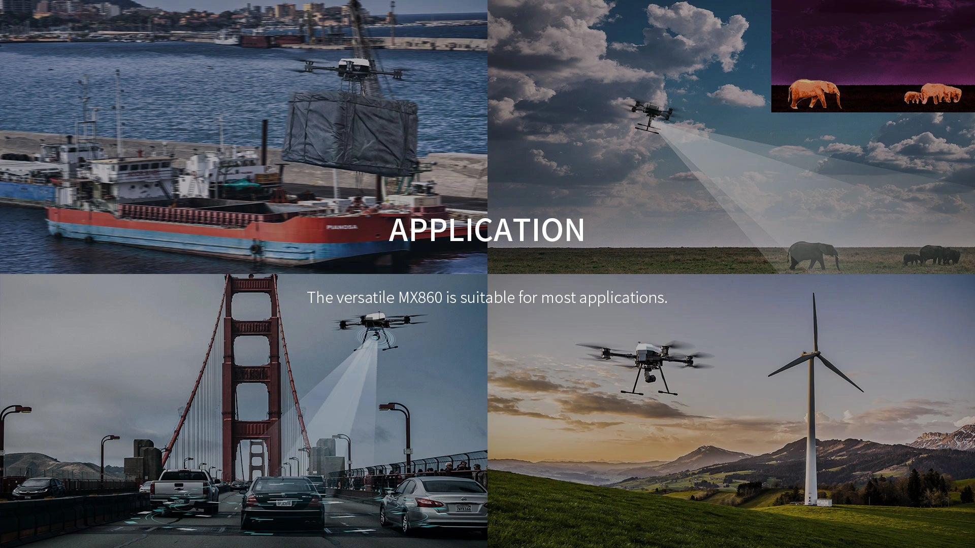 T-Motor T-Drone MX860 Industrial Drone - 9kg Payload 40 Minutes Coaxial Multi-rotor UAV Drone Heavy Payload Platform for Industrial Applications 11 T-Motor T-Drone, versatile MX860 is suitable for most applications: