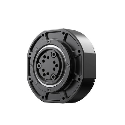 MagicLab D90 motor module robot joint drive, 24–36V CAN, angled view of mounting face