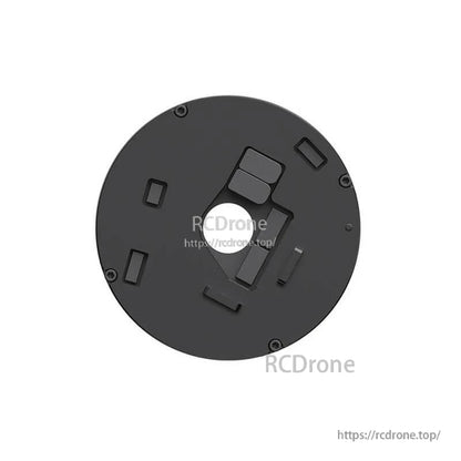 Rear face view showing circular end plate with mounting pads and screw locations on the H60 module