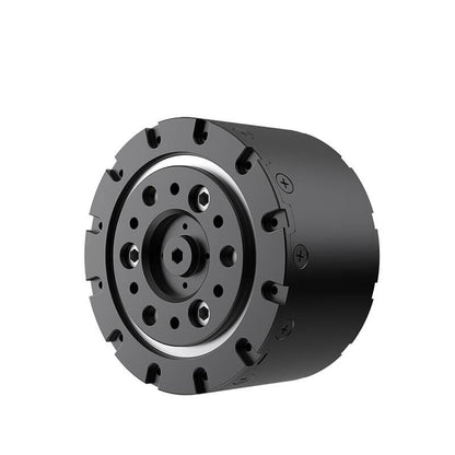 MagicLab P110 joint drive motor, angled view showing mounting face and bolt pattern