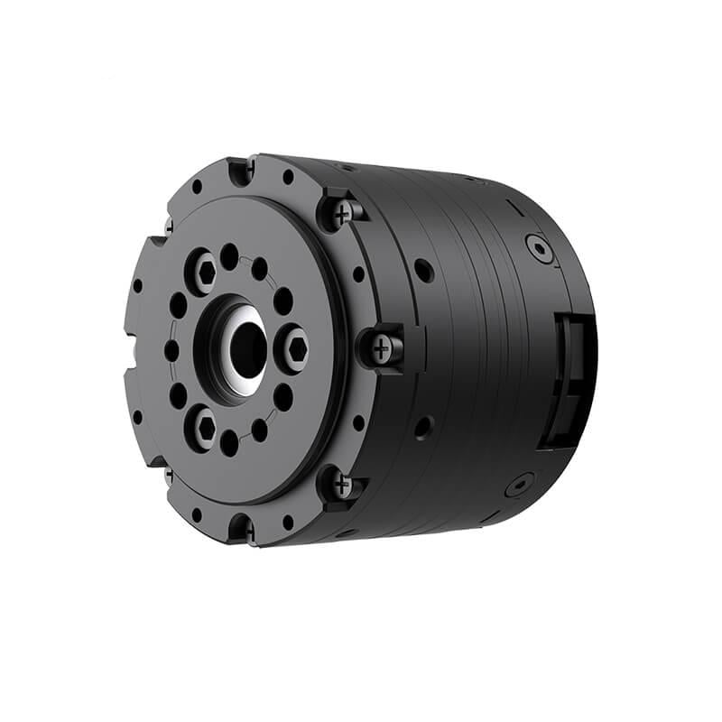 MagicLab P60N30 motor module, angled view showing output flange, bolt pattern, and central shaft opening