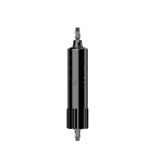 MagicLab T28 motor integrated ball screw linear drive module, full length view with mounting eyes