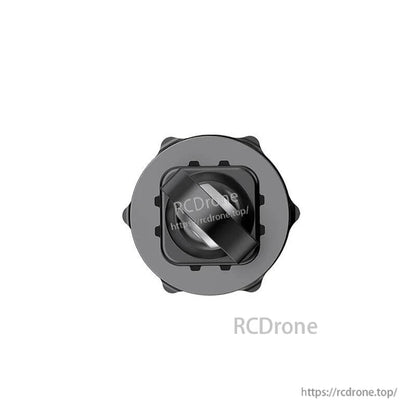End face view of actuator with central mounting bracket and surrounding screw pattern
