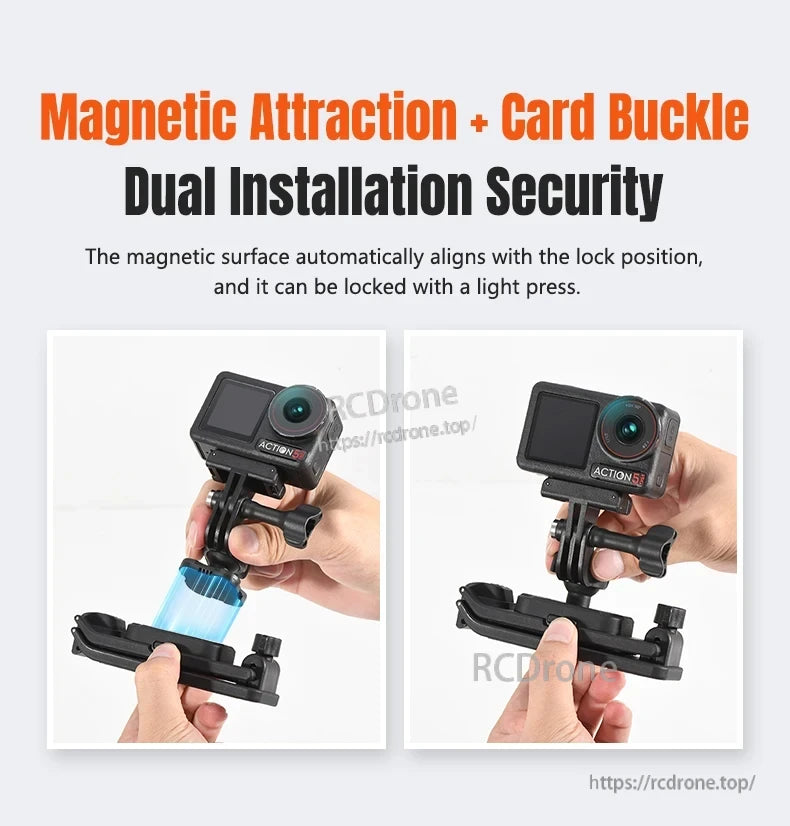 Magnetic Backpack Clip, Magnetic attraction and card buckle ensure dual installation security.