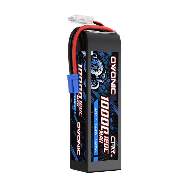 Ovonic 4S 10000mAh 14.8V 120C LiPo battery pack with balance lead and main power connector